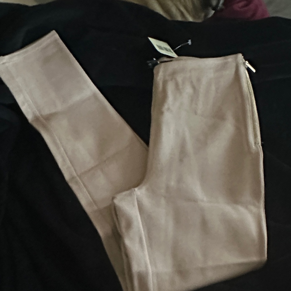 Marciano By Guess Taupe Zippered Dress Pants